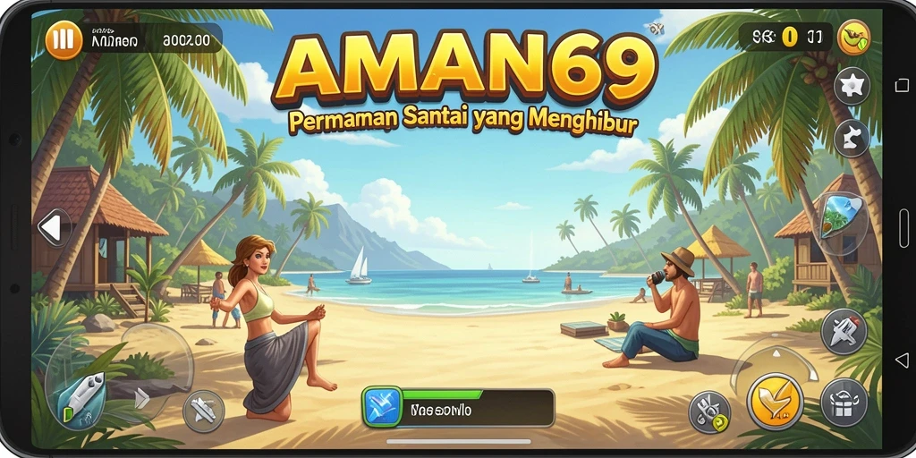 Screenshot gameplay AMAN69 dengan grafis cerah dan tantangan Casual.