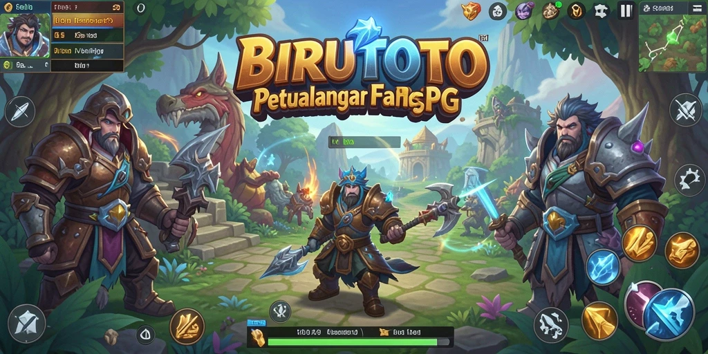 Tampilan gameplay BIRUTOTO dengan aksi pertarungan intens.