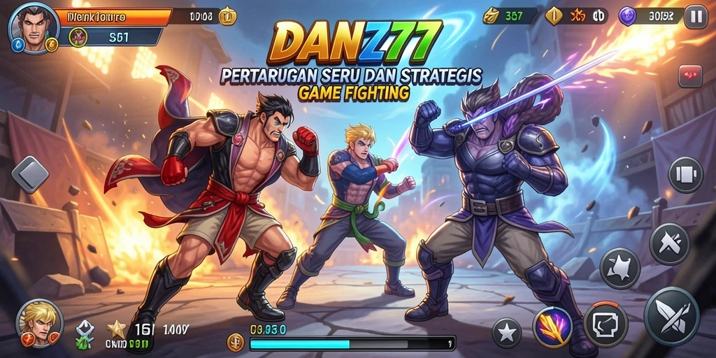 Tampilan gameplay seru dari pertarungan di DAN777.