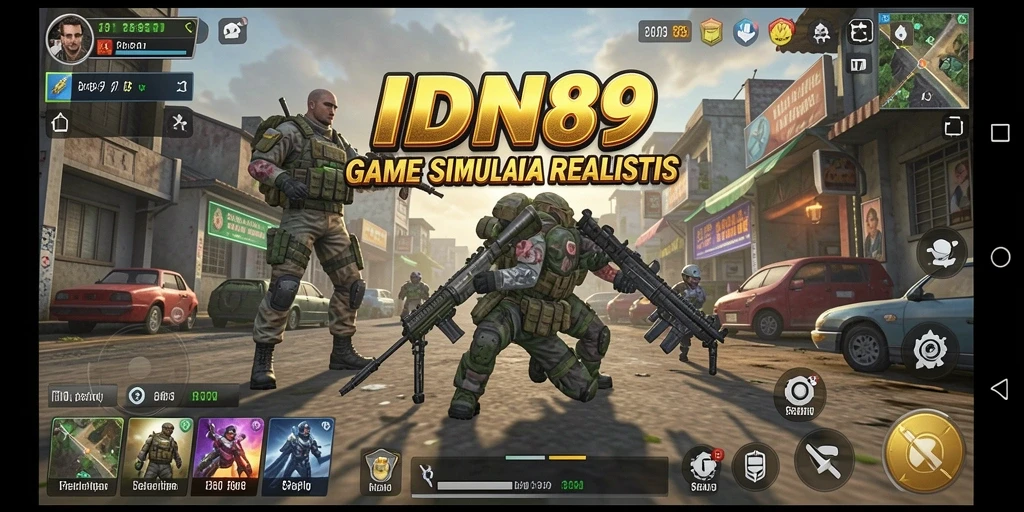 Tampilan gameplay IDN89 yang menarik dan mendetail dalam simulasi.