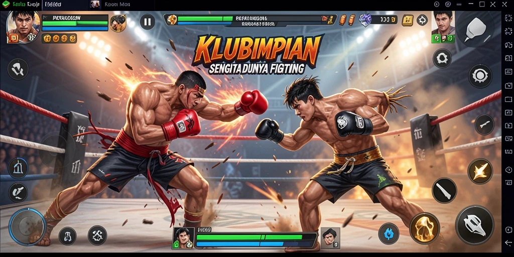 Tampilan aksi luar biasa dalam gameplay KLUBIMPIAN.