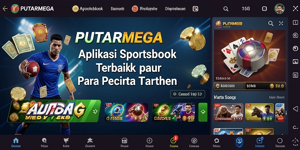 Tampilan gameplay PUTARMEGA dalam taruhan olahraga yang menarik.
