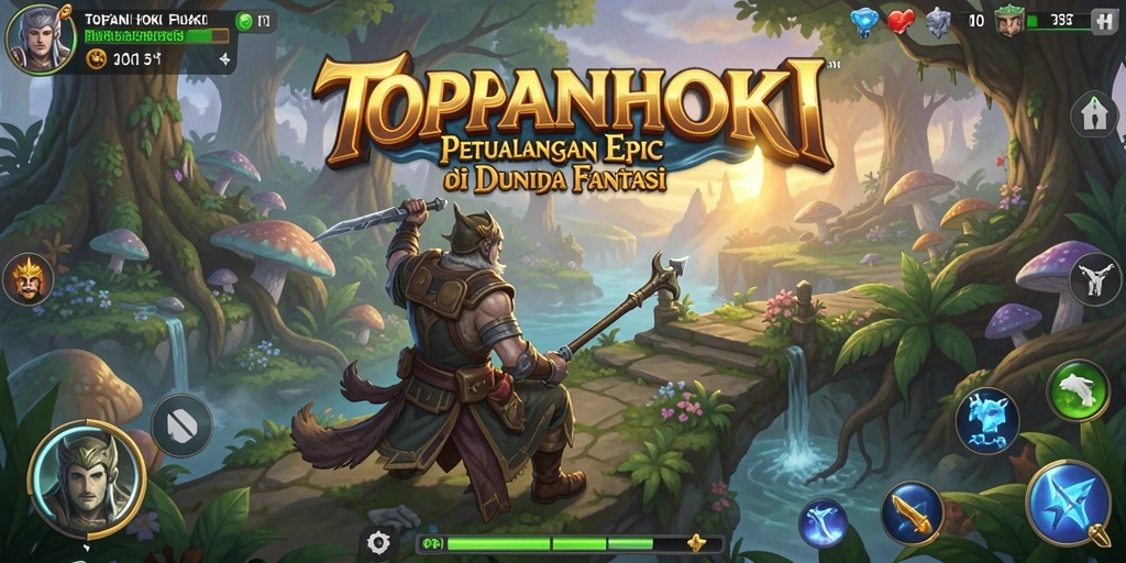 Tampilan gameplay seru dalam dunia RPG yang menakjubkan.