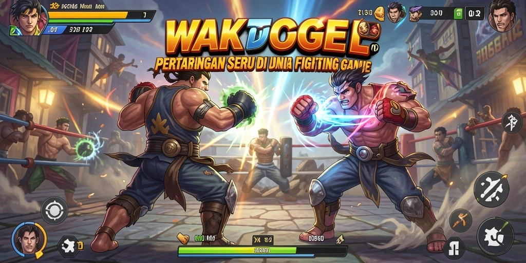 Screenshot WAKTOGEL menampilkan aksi pertarungan yang mendebarkan.